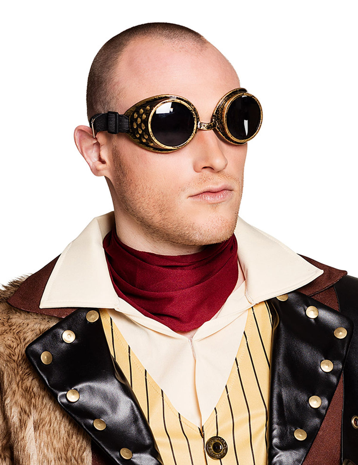 Lunettes aviateur steampunk pour adulte cuivre
