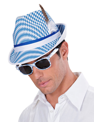 Biele a modré okuliare Party pre dospelé pivo