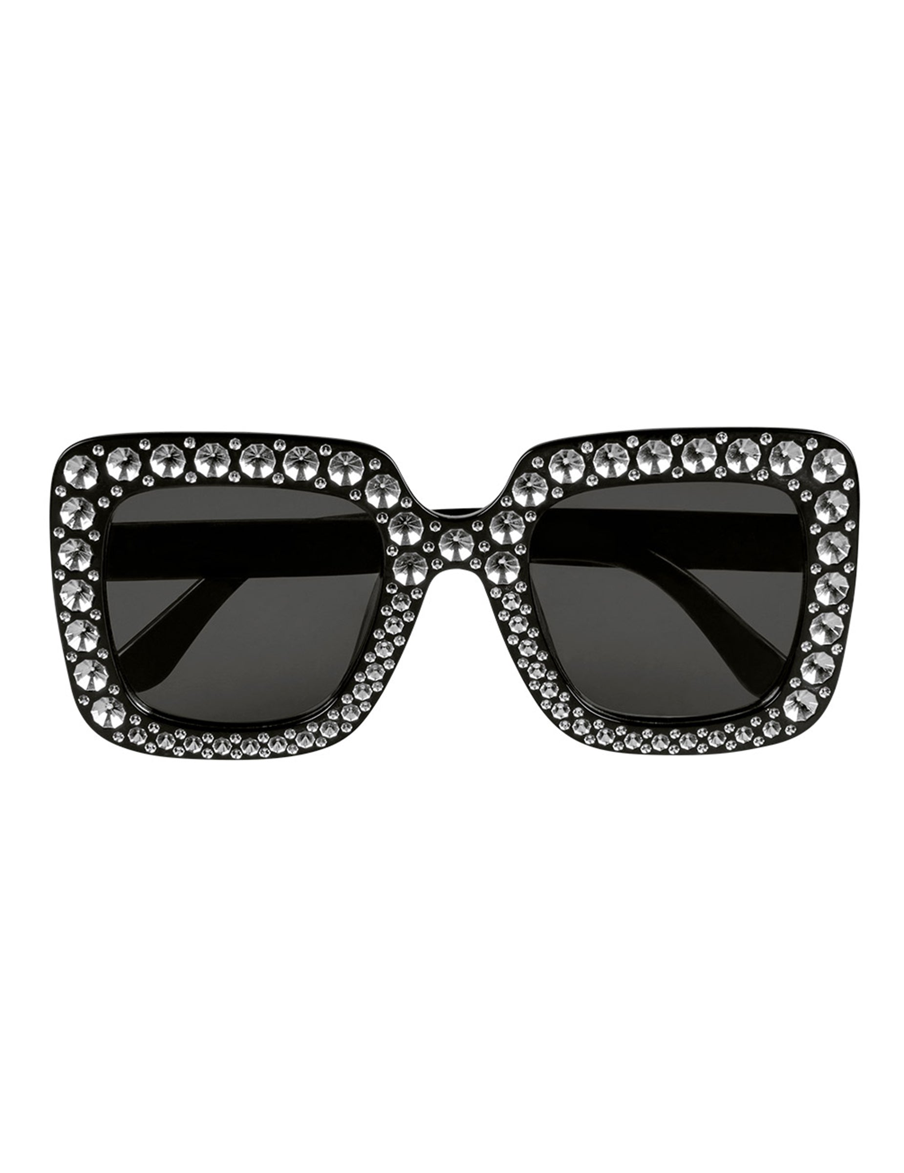 Vue de face des lunettes bling bling pour adulte