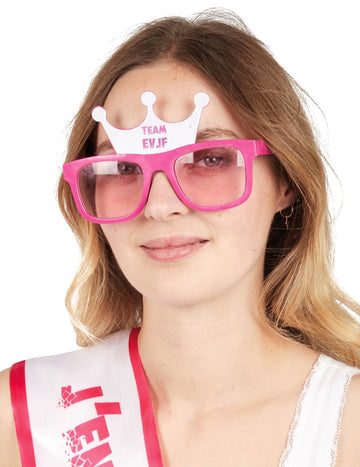 Ružové okuliare s korunou Team EVJF pre ženy