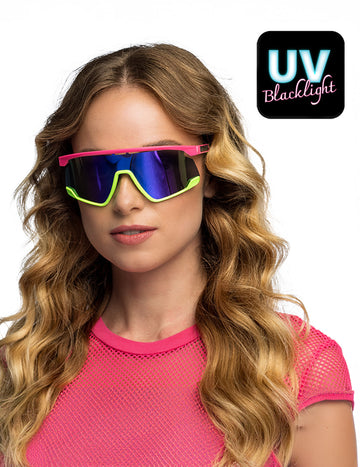 Neónové párty okuliare pre dospelých 