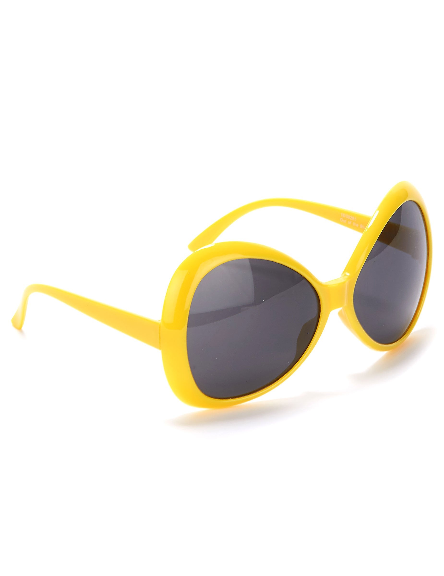 Lunettes disco pour adulte jaune