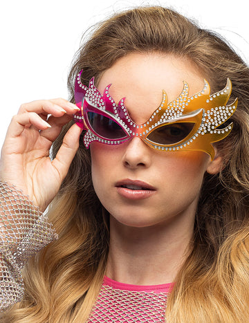 Plameňové okuliare pre dospelých