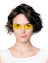 Lunettes flammes pour adulte jaunes