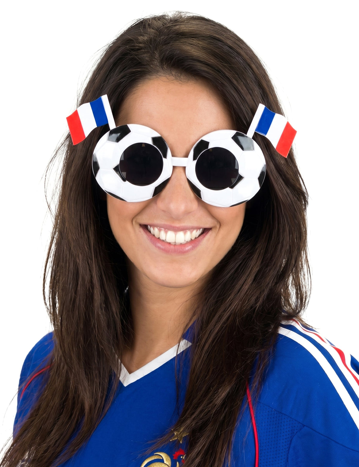 Futbalové okuliare vlajku Francúzsko dospelý