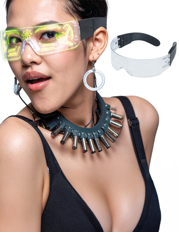 Futuristické okuliare s LED 