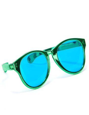 Obrie zelené okuliare pre dospelých