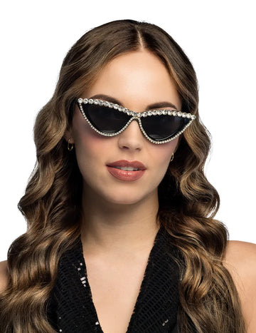 Glamour okuliare so štrasmi pre dospelých 