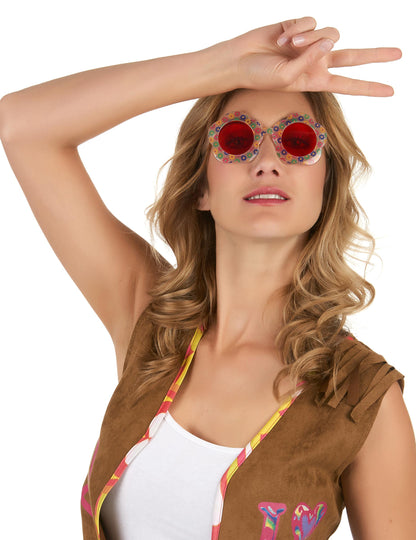 Okuliare pre hippie dospelých