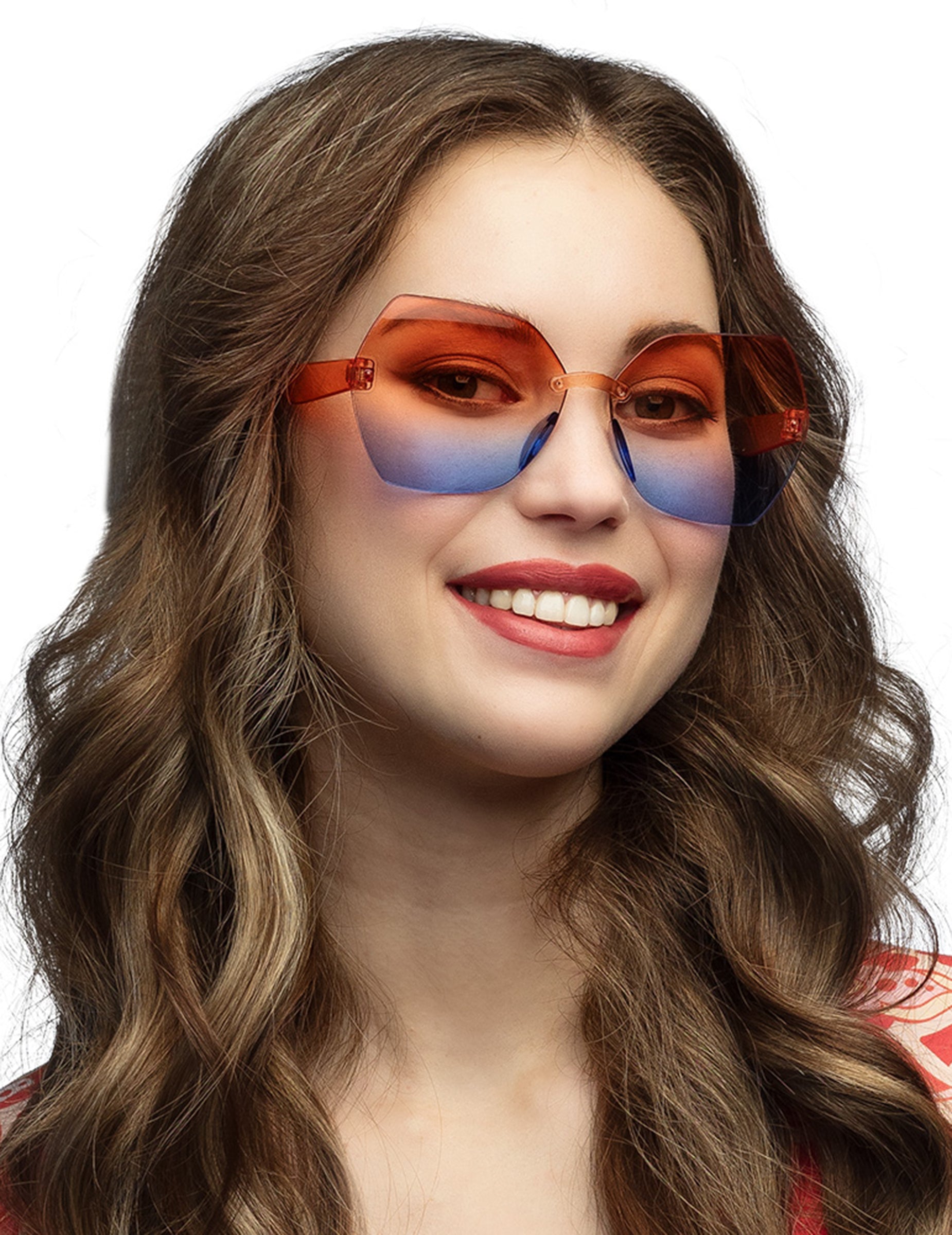 Gros plan des lunettes party Woodstock pour adulte