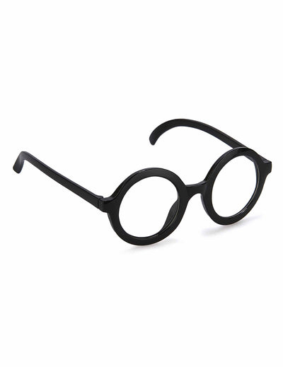 Lunettes rondes d'écolier intello pour adulte noires