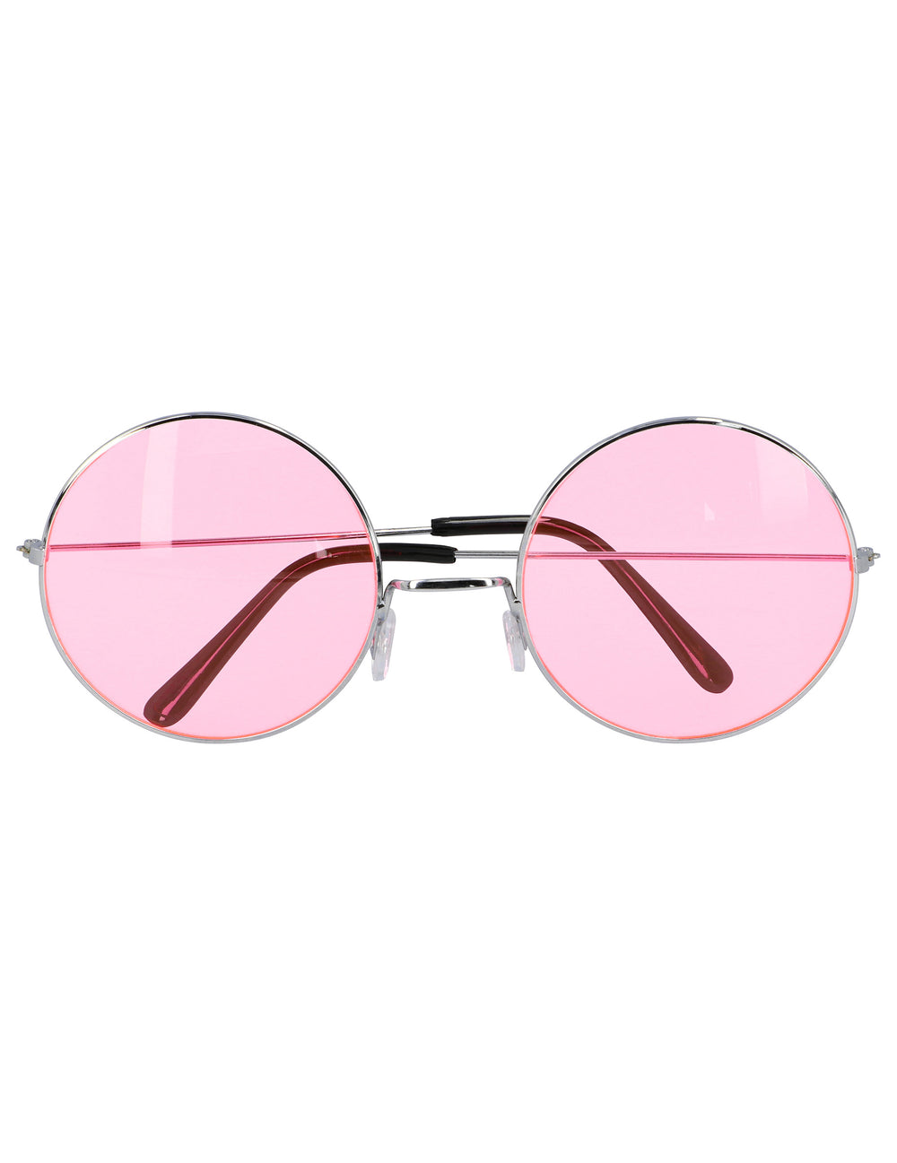 Vue de face des lunettes rondes hippies géantes