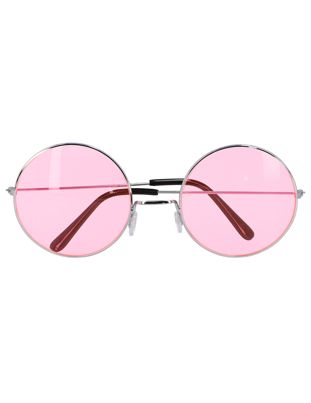 Vue de face des lunettes rondes hippies géantes