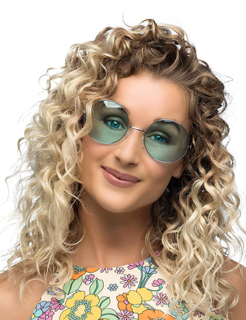 Obrovské hippie zelené okuliare