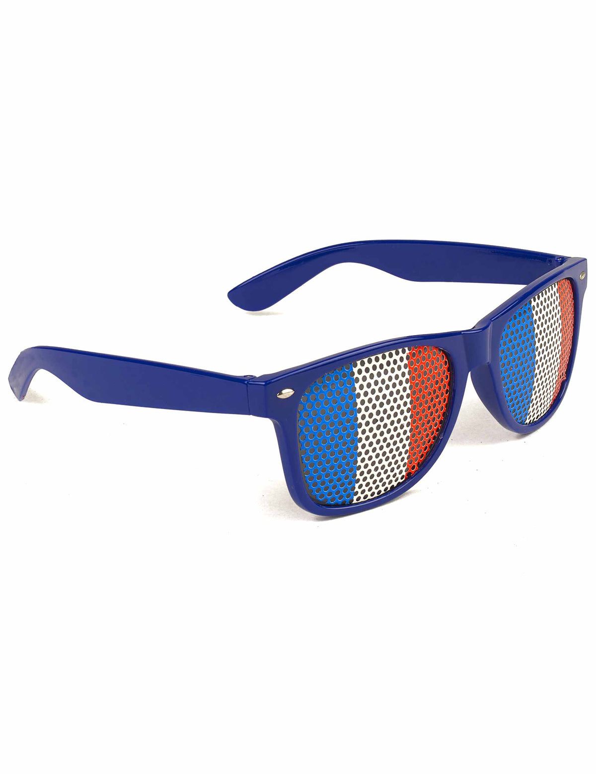 Lunettes supporter avec drapeau France pour adulte bleu blanc rouge