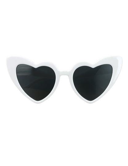 Vue de face des lunettes vintage cœur