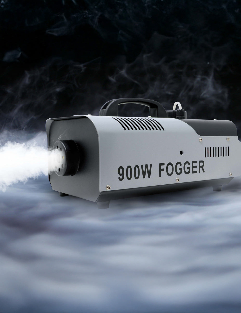 Jet de fumée en action de la machine à fumée 900W avec télécommande