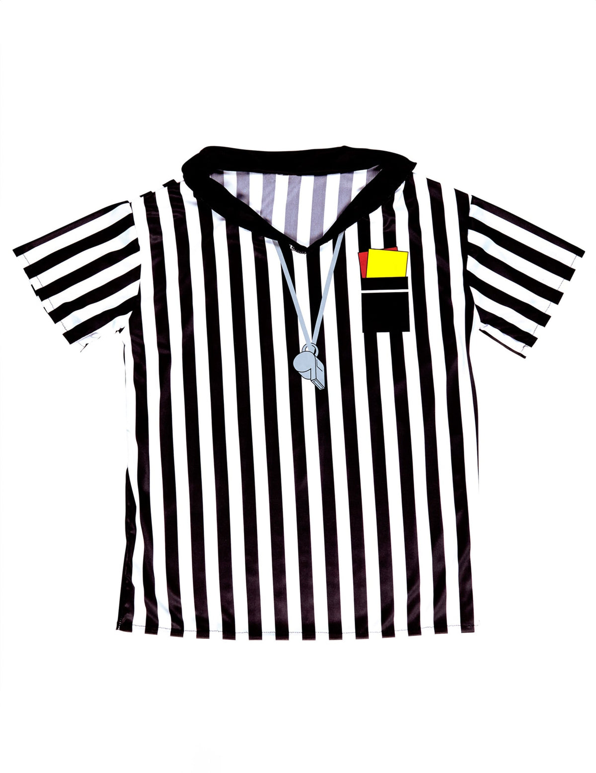Vue de face du maillot d'arbitre pour adulte