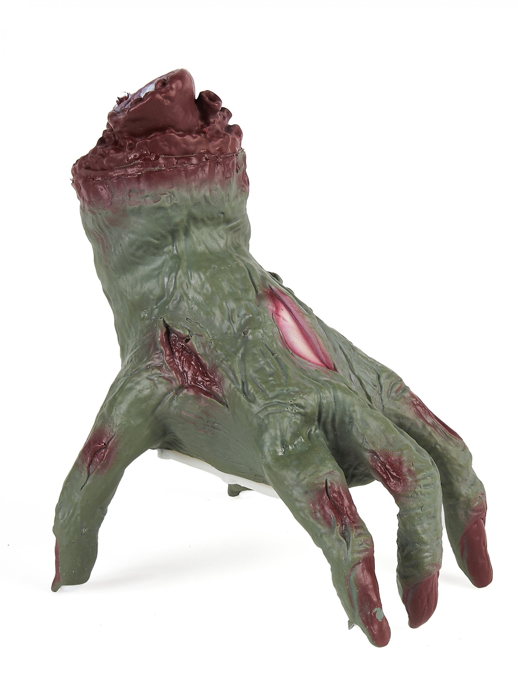 Main de zombie pour adulte verte avec son et mouvement