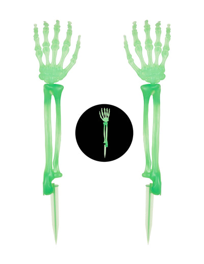 Fosforeskujúce ruky kostlivca 46 cm