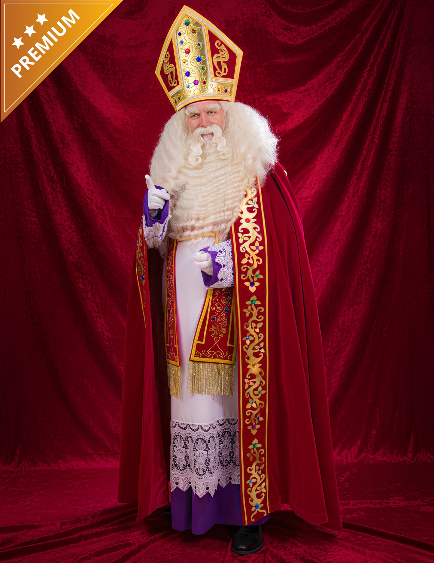 Kabát svätého Mikuláša, model Antverpy, luxusná veľkosť pre dospelých