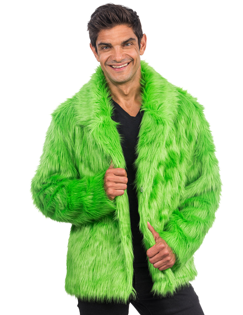 Manteau en fausse fourrure pour adulte vert