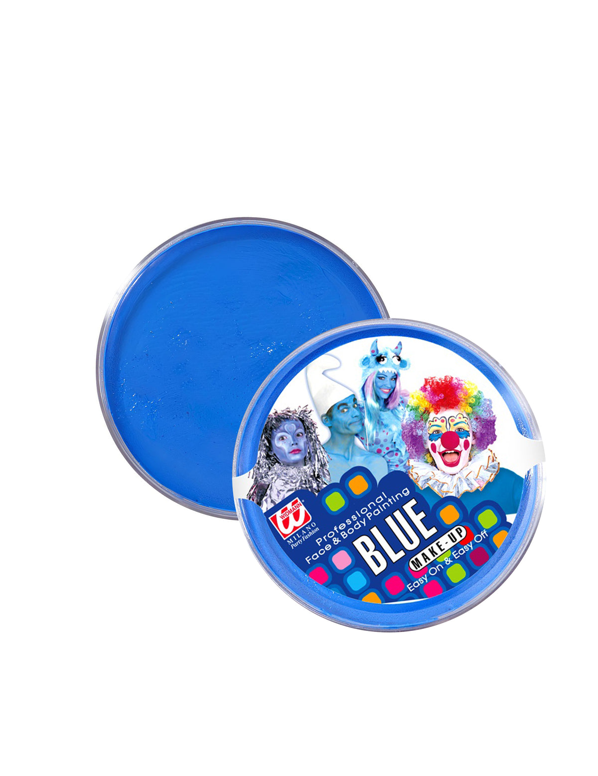 Maquillage à l'eau pour visage et corps bleu