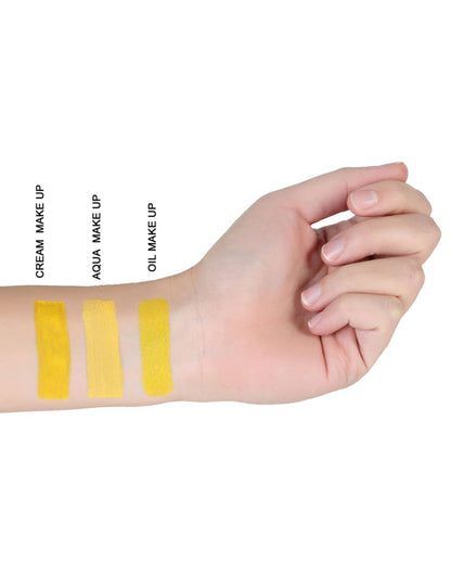 Comparaison des textures sur la peau du maquillage à l'eau de fête