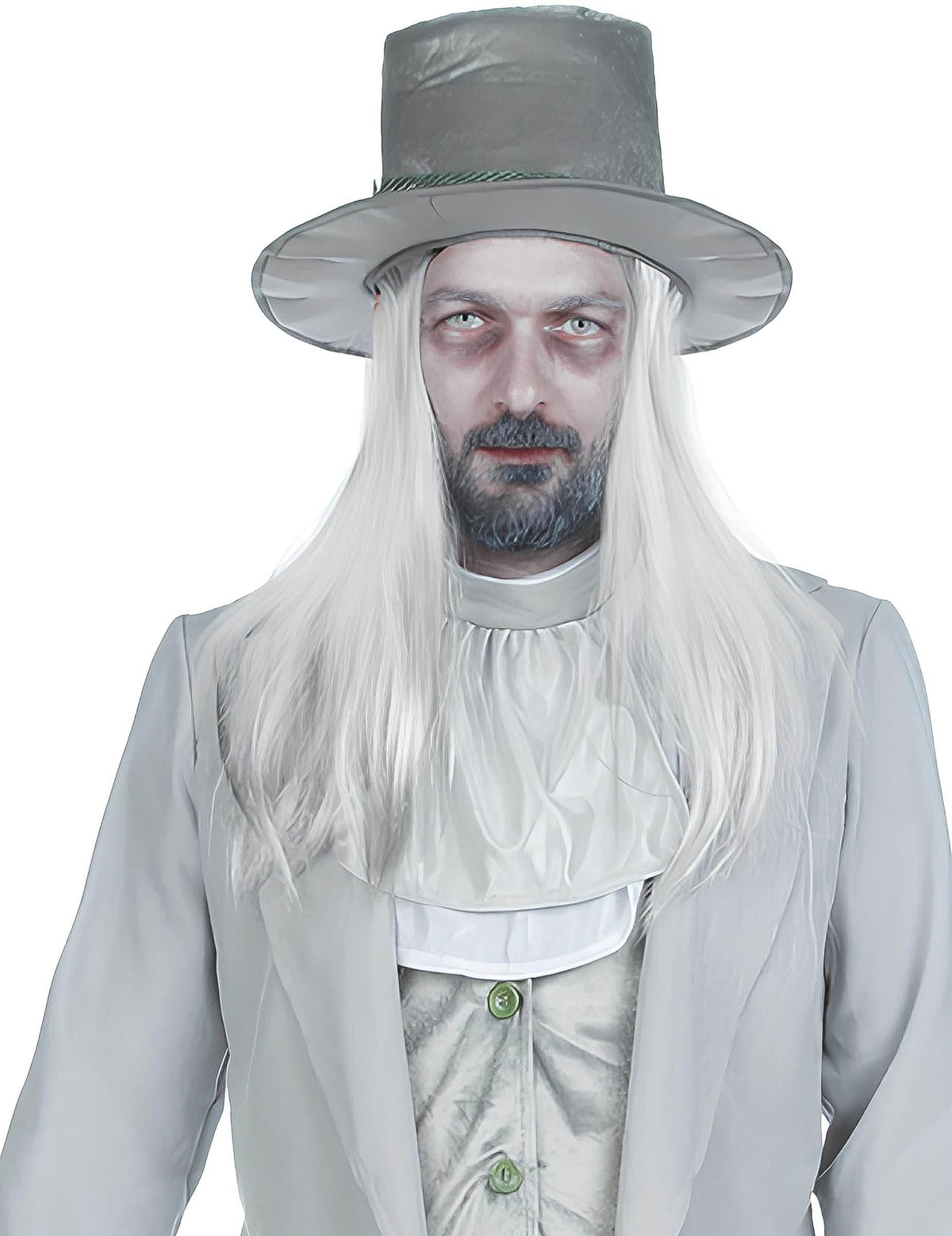 Portrait du visage maquillé avec le Maquillage pour visage et corps pour adulte et enfant gris