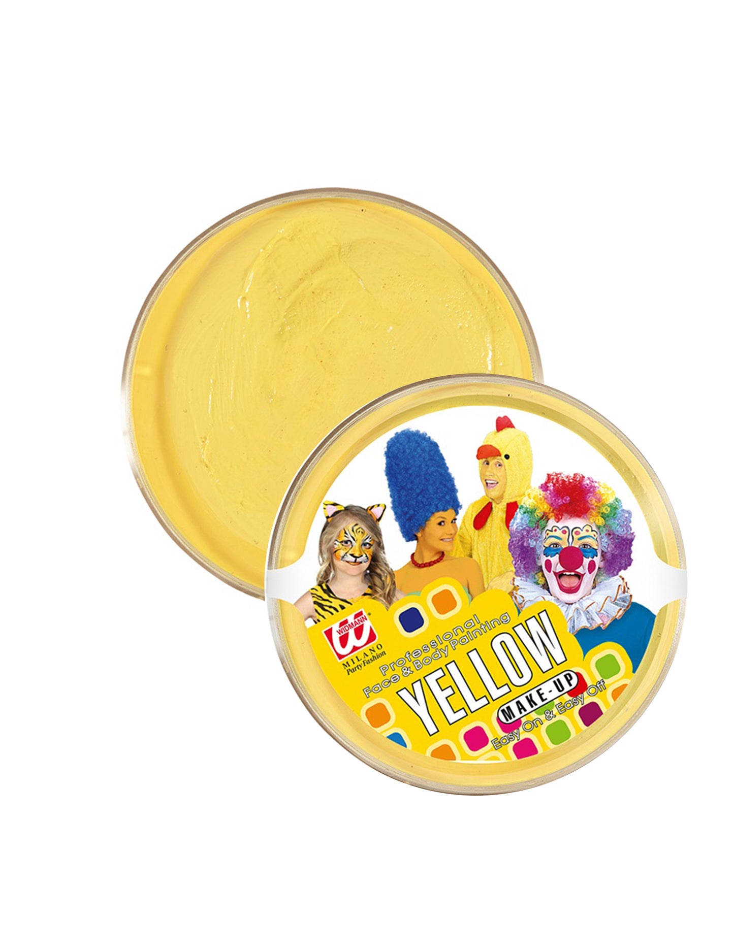 25g žltá profesionálna nádobka na make-up