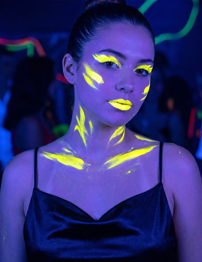 Neónovo žltý fluorescenčný make-up 7,8 g 