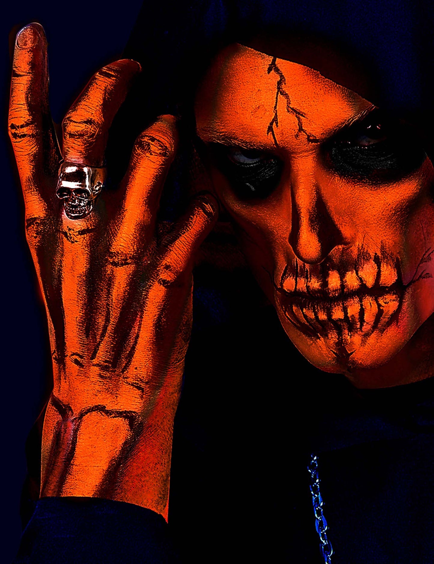 Fluo oranžový neónový make -up 30 ml