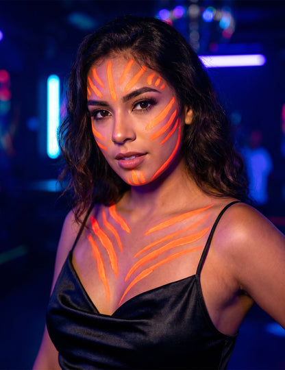 Fluo oranžový neónový make -up 7,8 g
