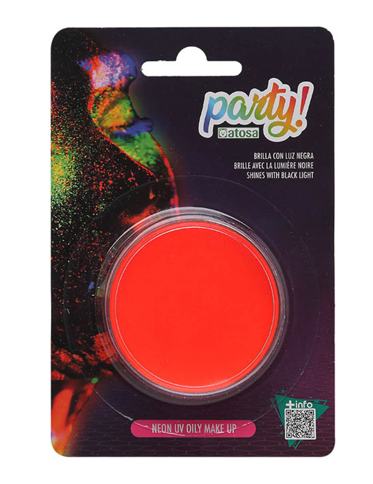Fluo oranžový neónový make -up 7,8 g