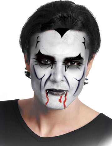 Maquillage de vampire pour adulte noir et blanc avec 2 crayons