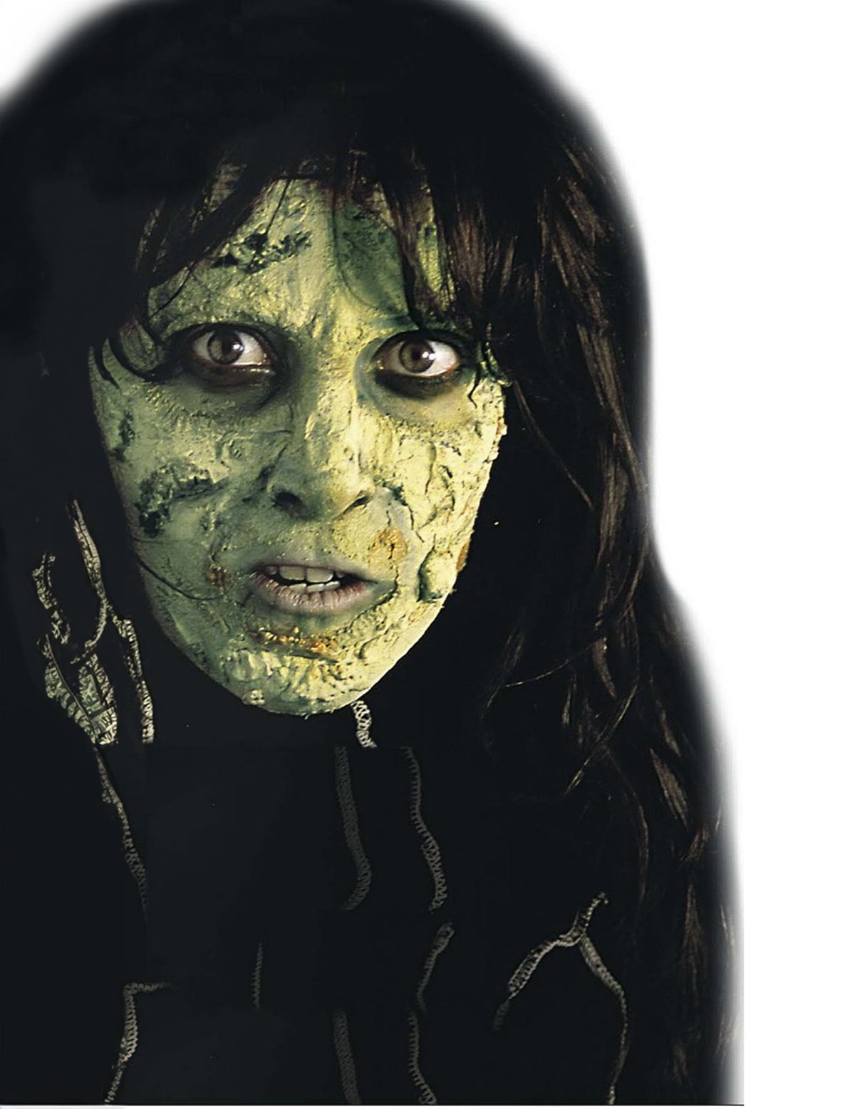 Maquillage peau verte Halloween pour adulte vert à effet texturé monstrueux