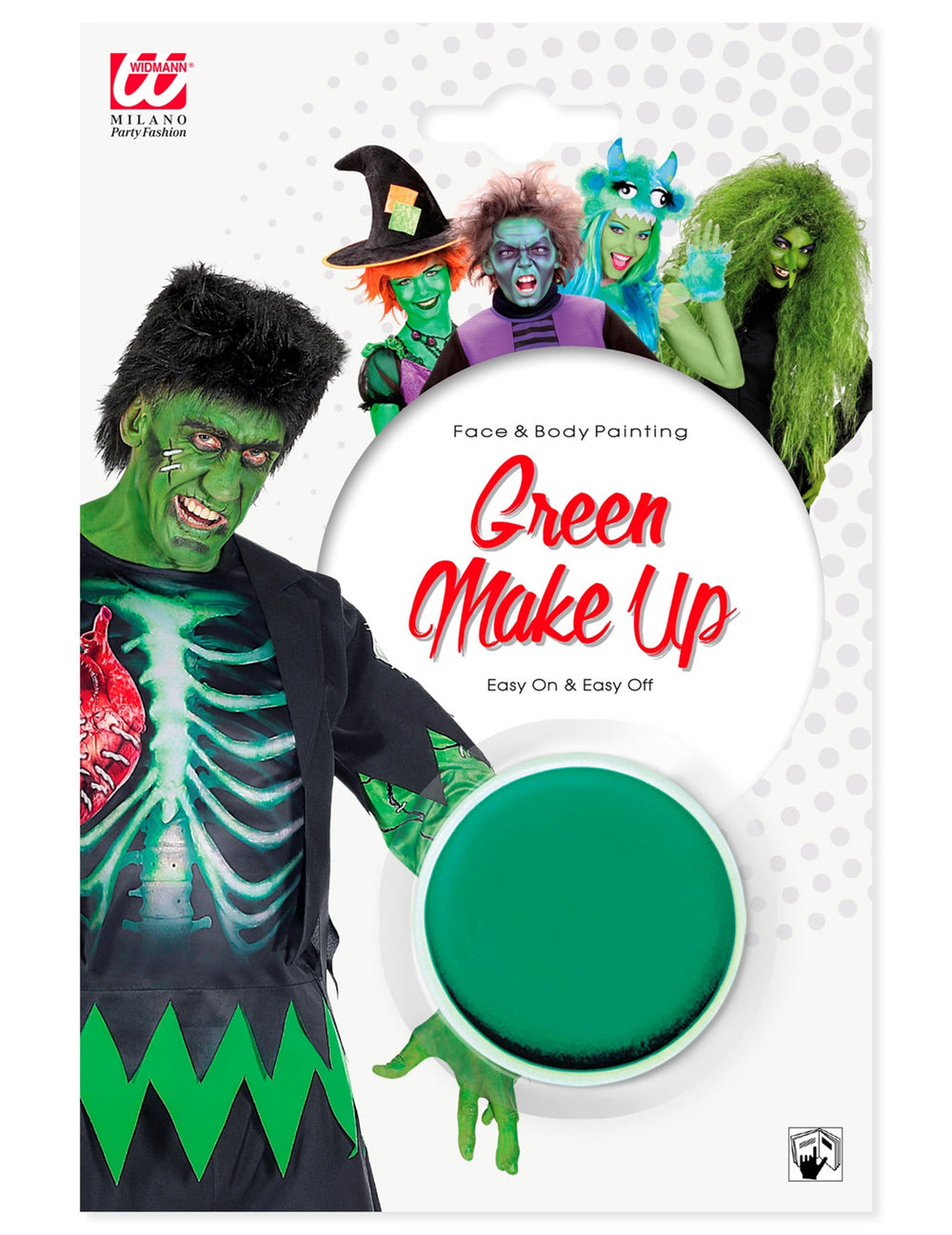 Maquillage de monstre pour adulte vert 9,6 ml