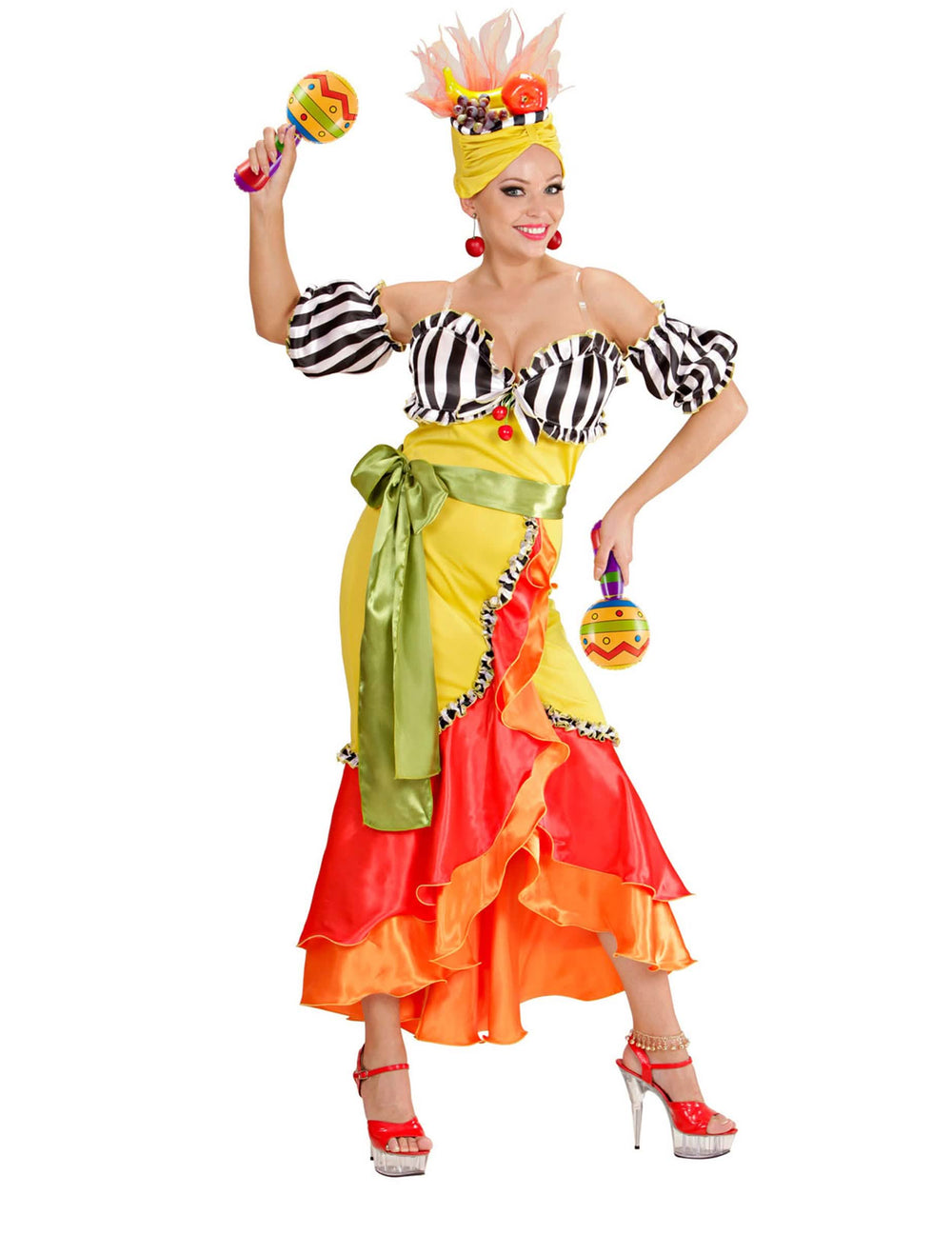 Zinscenovanie s kostýmom mexického nes ma maracas