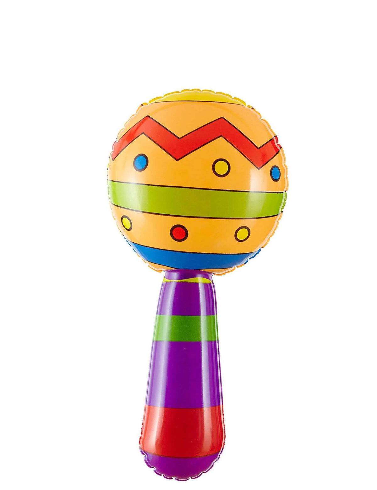Nafukovacie mexické maracas pre dospelého alebo dieťa viacfarebné
