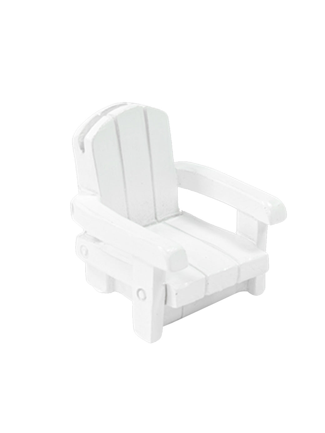 Živicová umiestňovacia karta na plážové kreslo, biela, 4 x 4,5 cm dekorácia stola