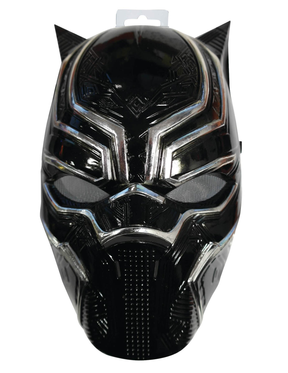 Predný pohľad na polomasku Black Panther pre dieťa