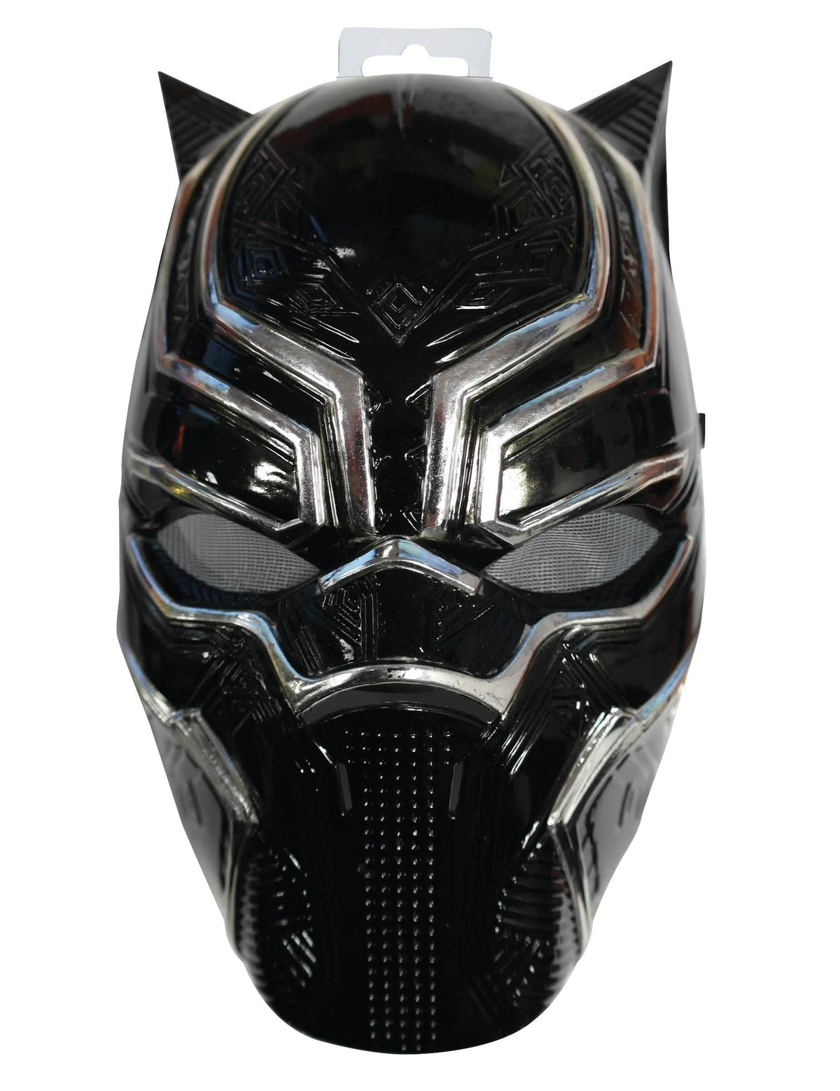 Predný pohľad na polomasku Black Panther pre dieťa