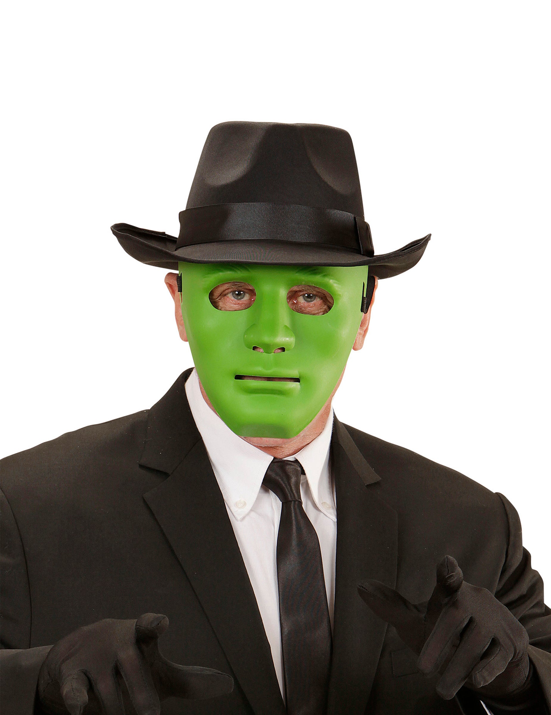 Masque anonyme pour adulte vert