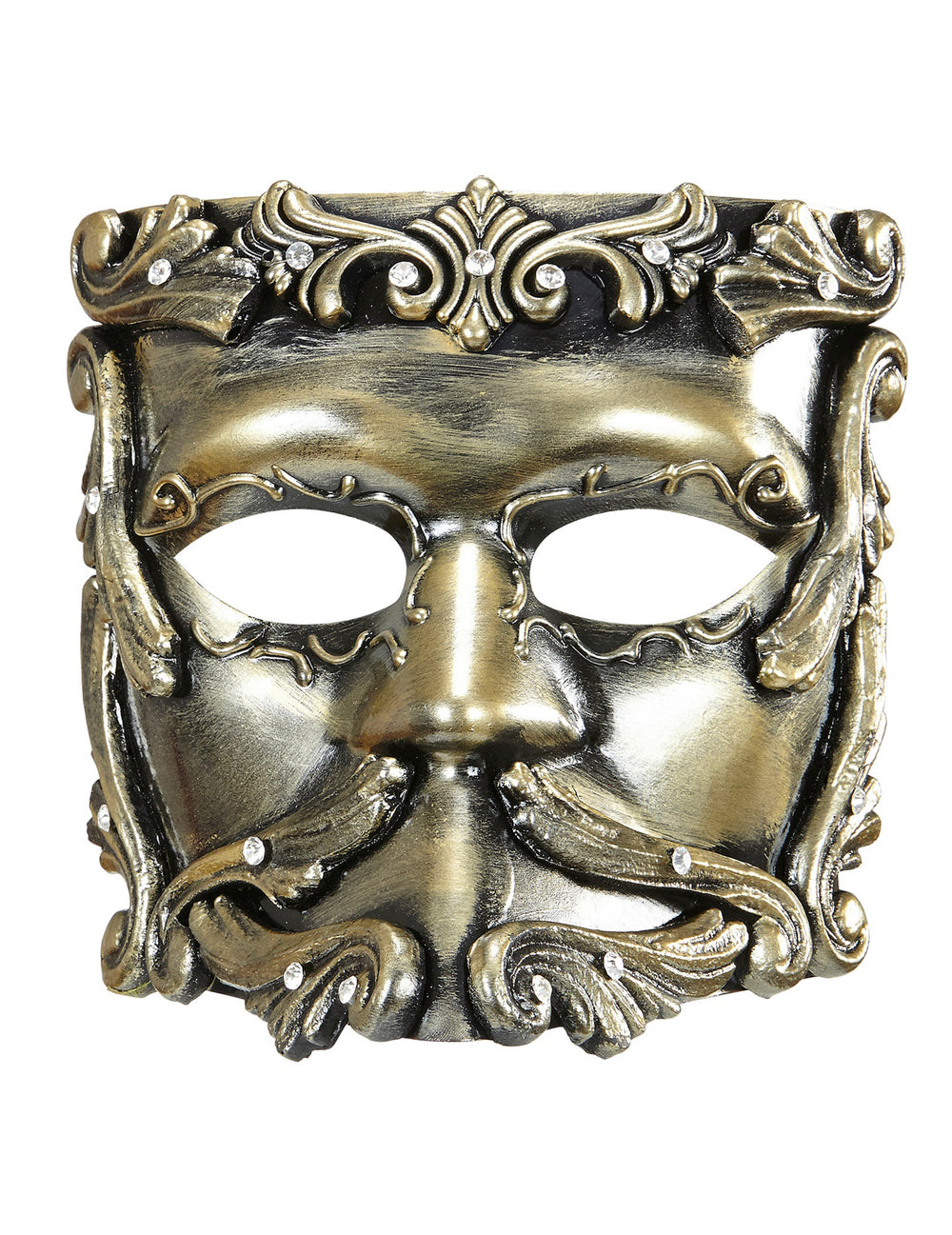 Vue de face du masque baroque pour adulte