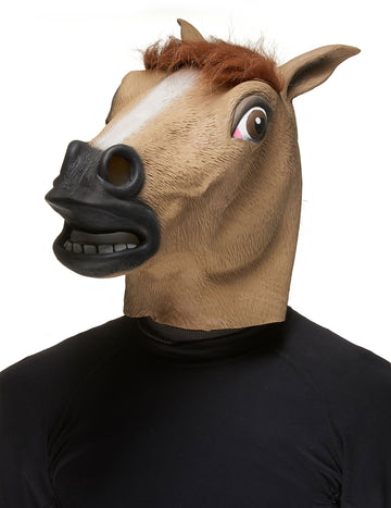 Maska z hnedého koňa dospelých