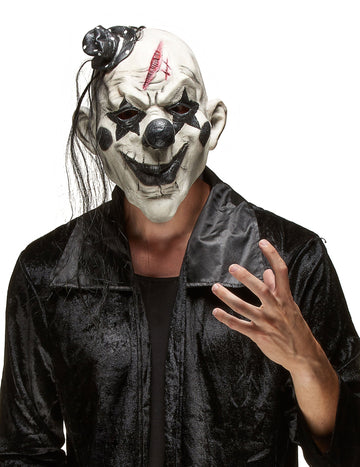 Klaunská maska strašidelný rocker dospelý