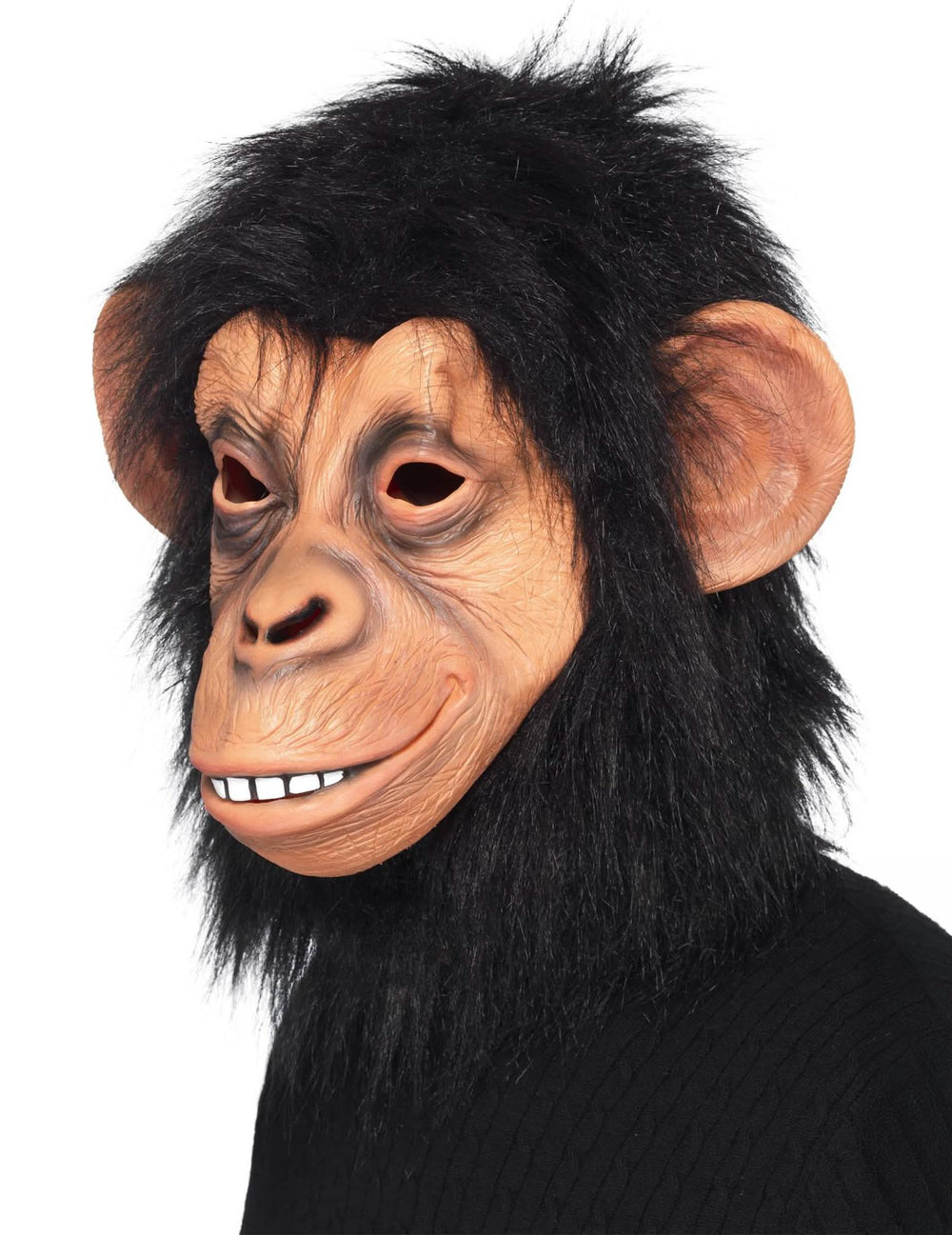 Bočný pohľad na masku opice pre dospelého