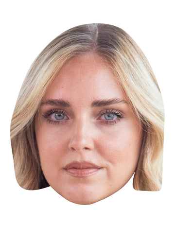Kartónová maska ​​chiara ferragni dospelá