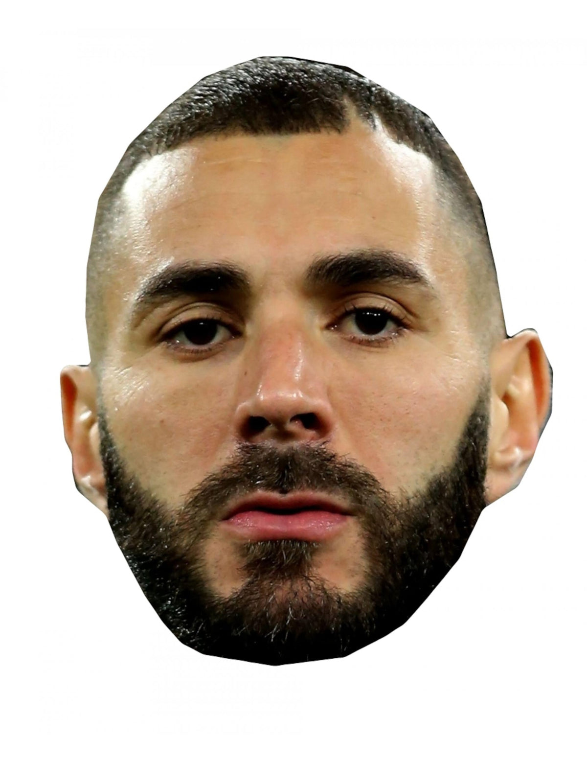 Masque en carton Karim Benzema pour adulte réaliste