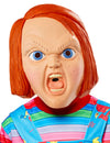 Masque en plastique Chucky pour adulte roux avec expression en colère